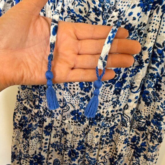 Blue floral maxi dress - Picture 3 of 8